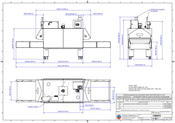Cavazutti Ace 950 Electric Conveyor Dryer