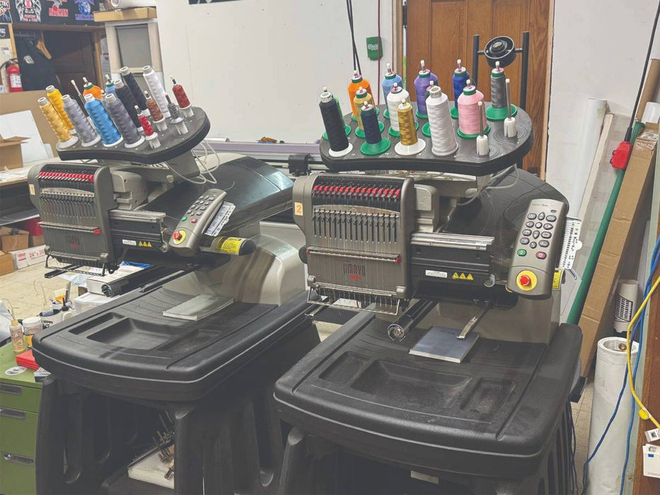 Used - (2) Amaya Embroidery Machines - $8,000
