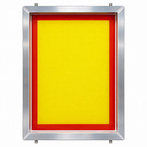 GSF Elite 23" x 31" 200/48 Thin Thread Yellow Mesh Alum Frame W/ MHM Pins