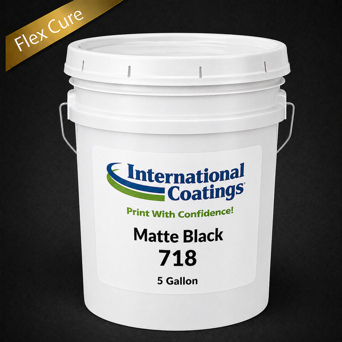 IC 718 Matte Black FlexCure - 5 Gallon