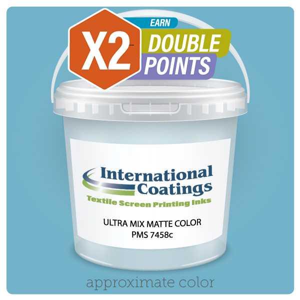 International Coatings PMS 7458C Ultra Mix Matte Plastisol Ink (Gallon)