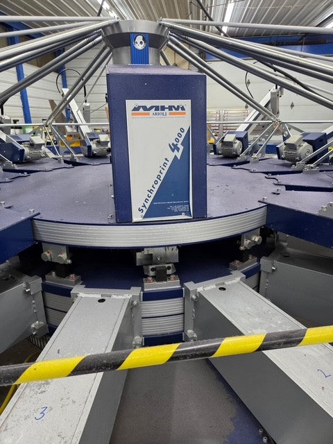 Used - 2013 MHM SP4000 Automatic Press 12 Station 10 Color