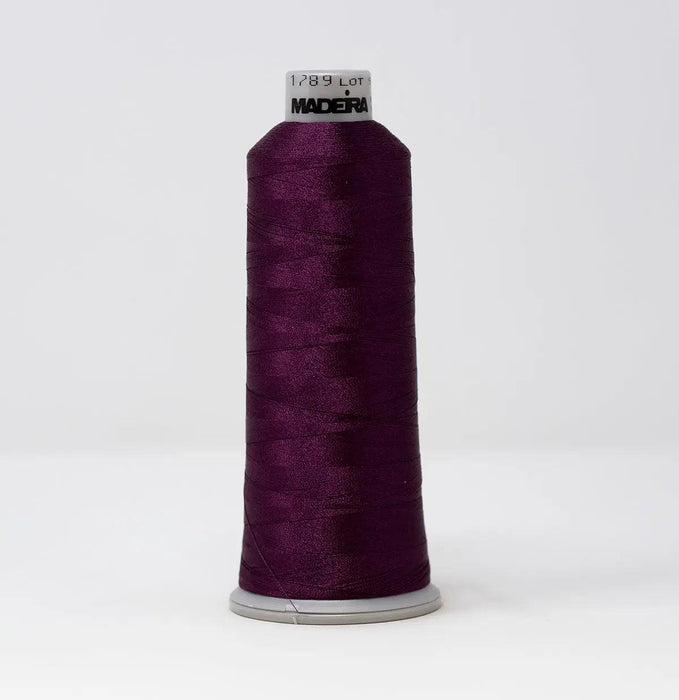 Madeira Polyneon 1789 Plum Drop Embroidery Thread 5500 Yards