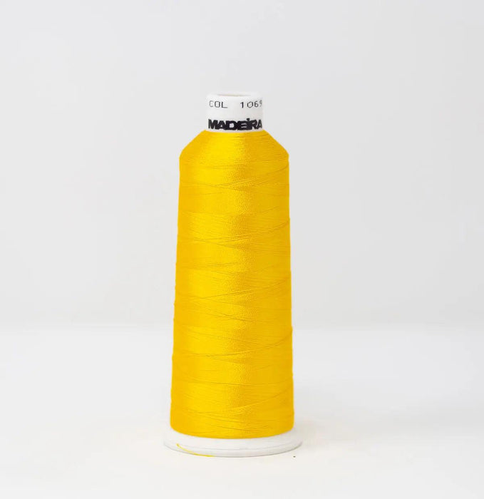 Madeira Rayon 1069 Sunshine Yellow Embroidery Thread 5500 Yards
