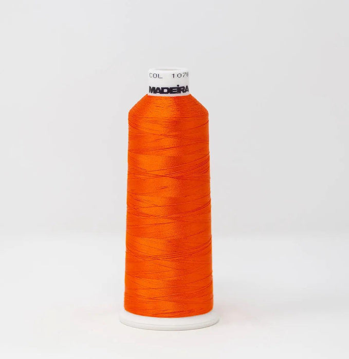 Madeira Rayon 1078 Pumpkin Embroidery Thread 5500 Yards