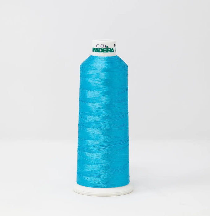 Madeira Rayon 1094 Caribbean Blue Embroidery Thread 5500 Yards