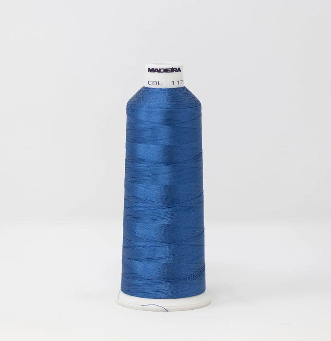 Madeira Rayon 1175 Dark Federal Blue Embroidery Thread 5500 Yards