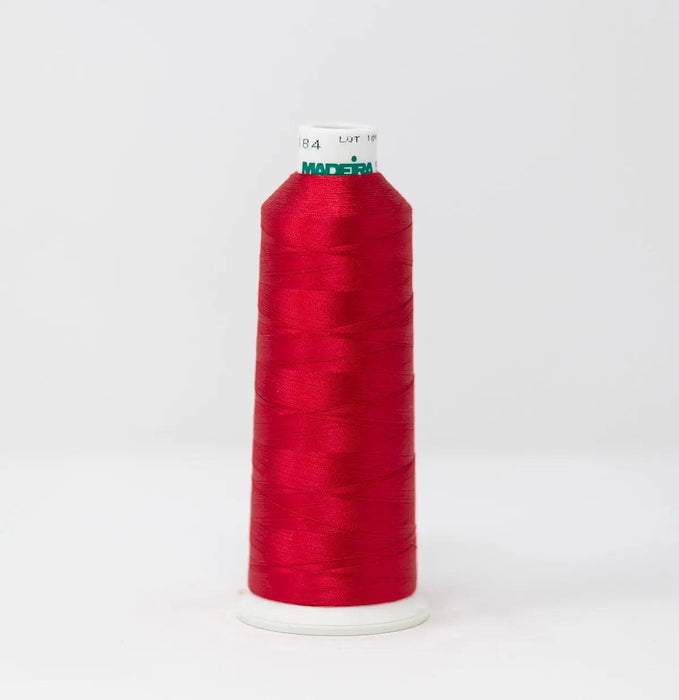 Madeira Rayon 1184 Scarlet Rose Embroidery Thread 5500 Yards