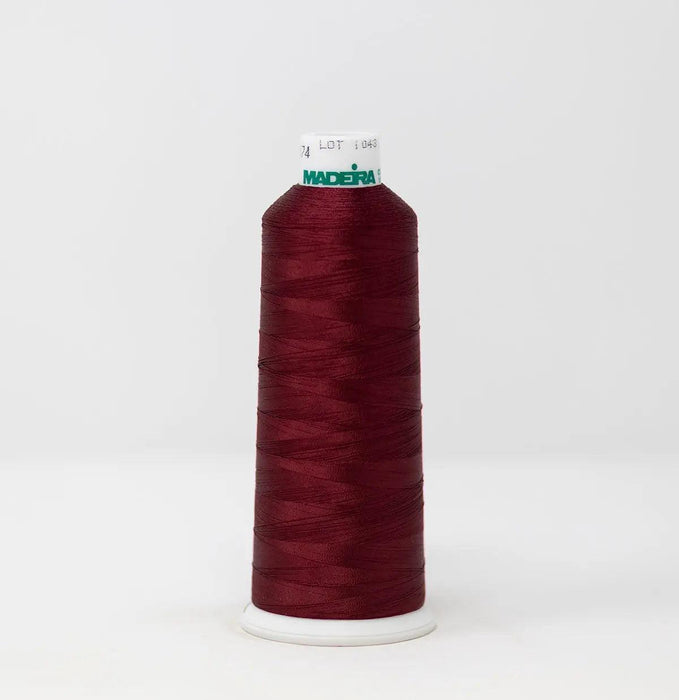 Madeira Rayon 1374 Maroon Embroidery Thread 5500 Yards Madeira