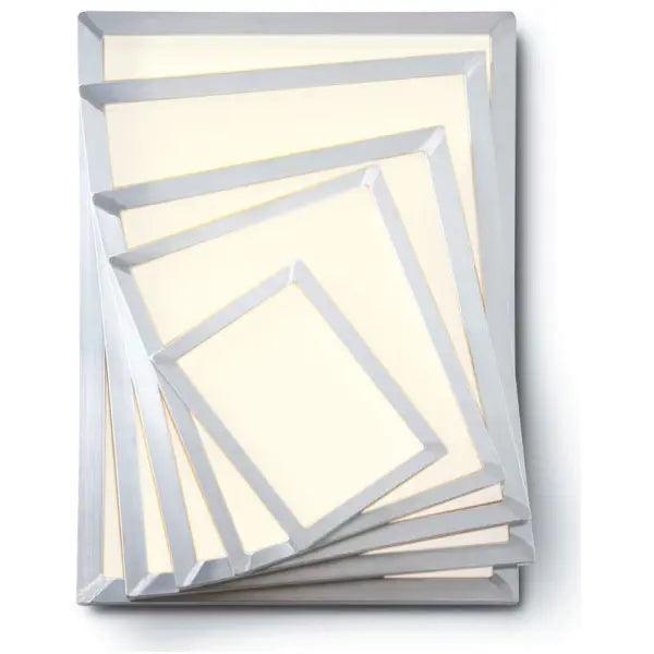 NT 23X31 OD 125 White Mesh Alum Frame