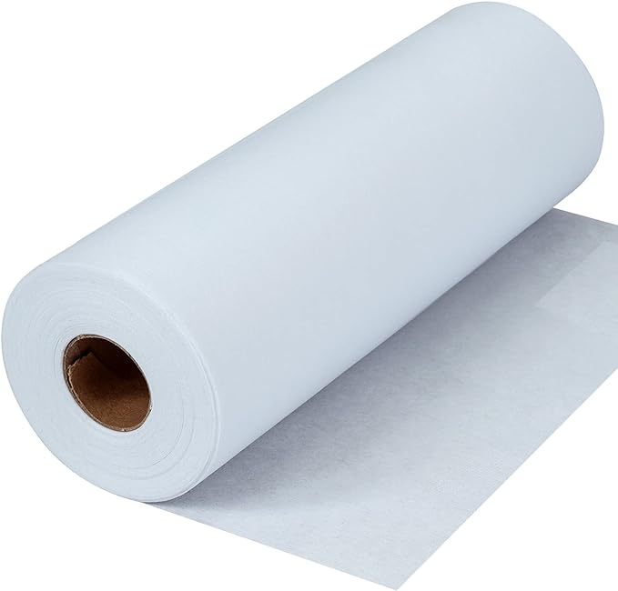 Embroidery Poly Mesh 1.5oz White 20" x 50yd Roll No Show (#151)
